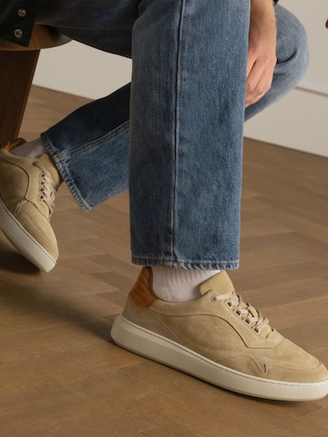 MANFIELD Sneakers laag in Beige
