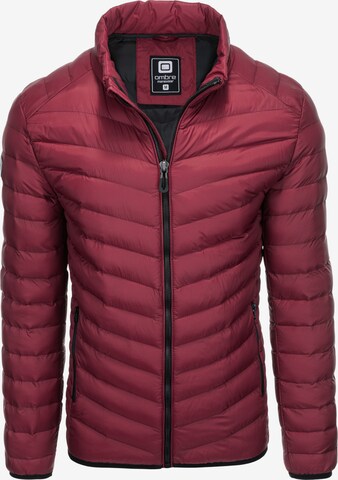 Ombre Winter Jacket 'C528' in Red: front