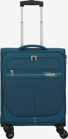 American Tourister Trolley in Blauw: voorkant