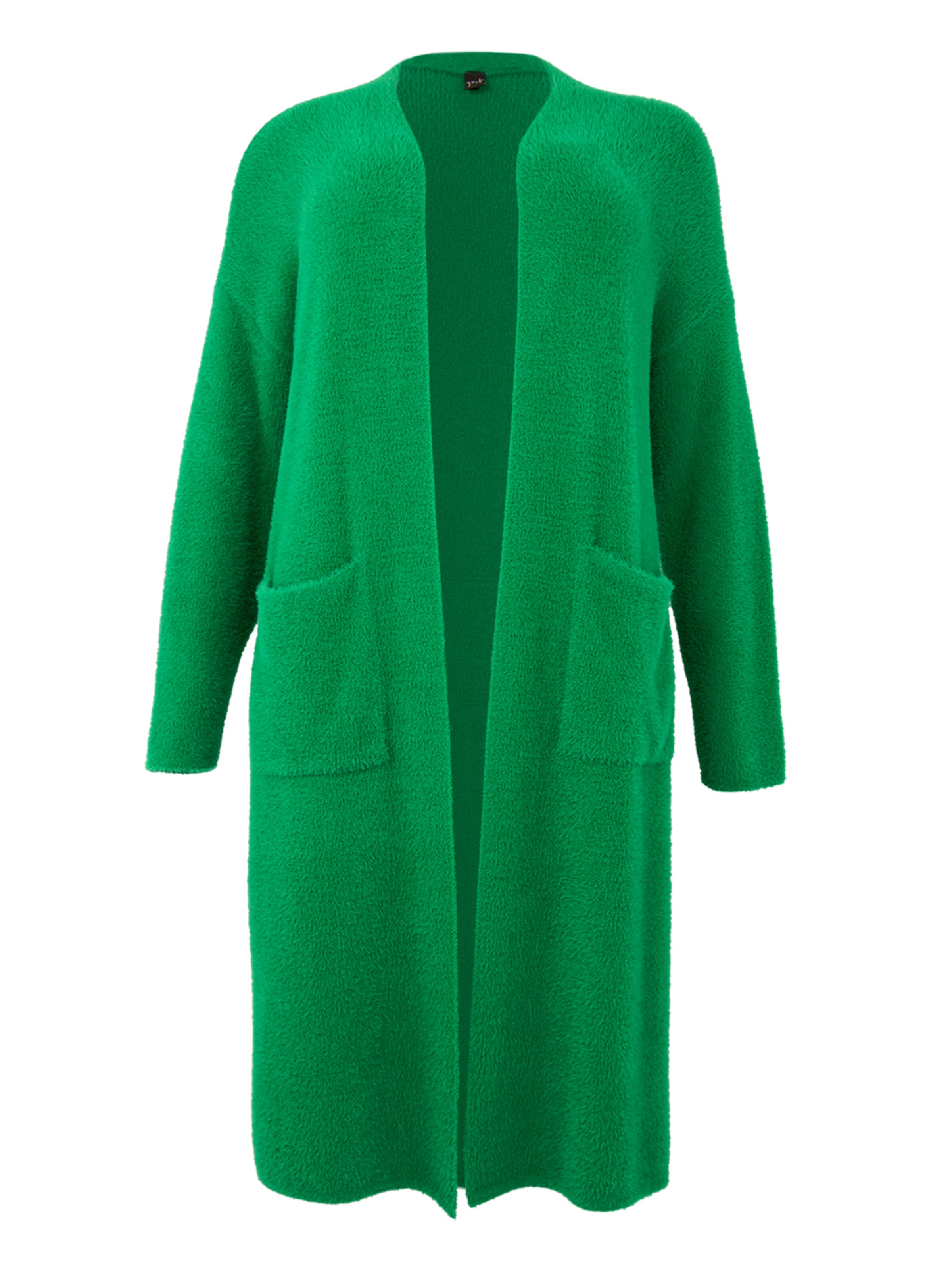 YOEK Gebreid vest in Groen: voorkant