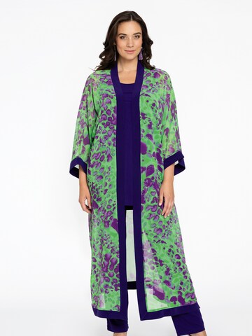 YOEK Kimono in Grün: Vorderseite