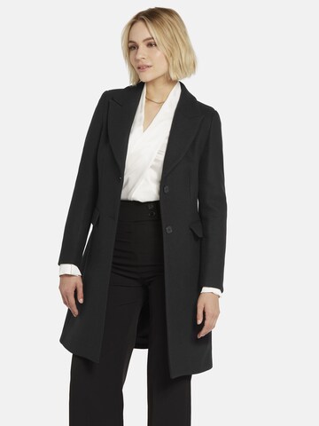 Nicowa Between-seasons coat 'CAPPOWA' in Black: front