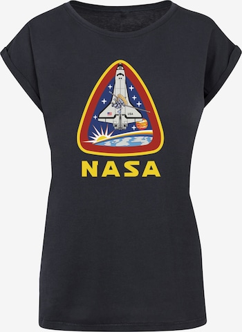 Merchcode Shirt 'NASA - Lift Off' in Blauw: voorkant