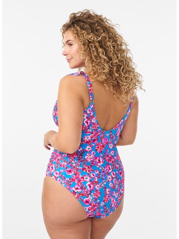 Swim by Zizzi Korzetová Plavky 'Kitrin' – modrá