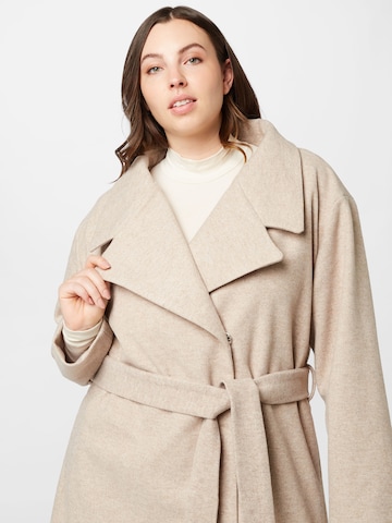 ABOUT YOU Curvy Between-Seasons Coat 'Jara' in Beige