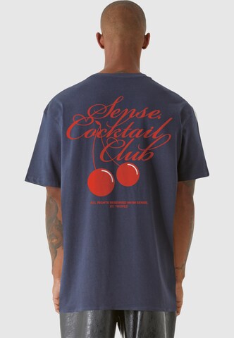 T-Shirt 'Cocktail Club' 9N1M SENSE en bleu : devant