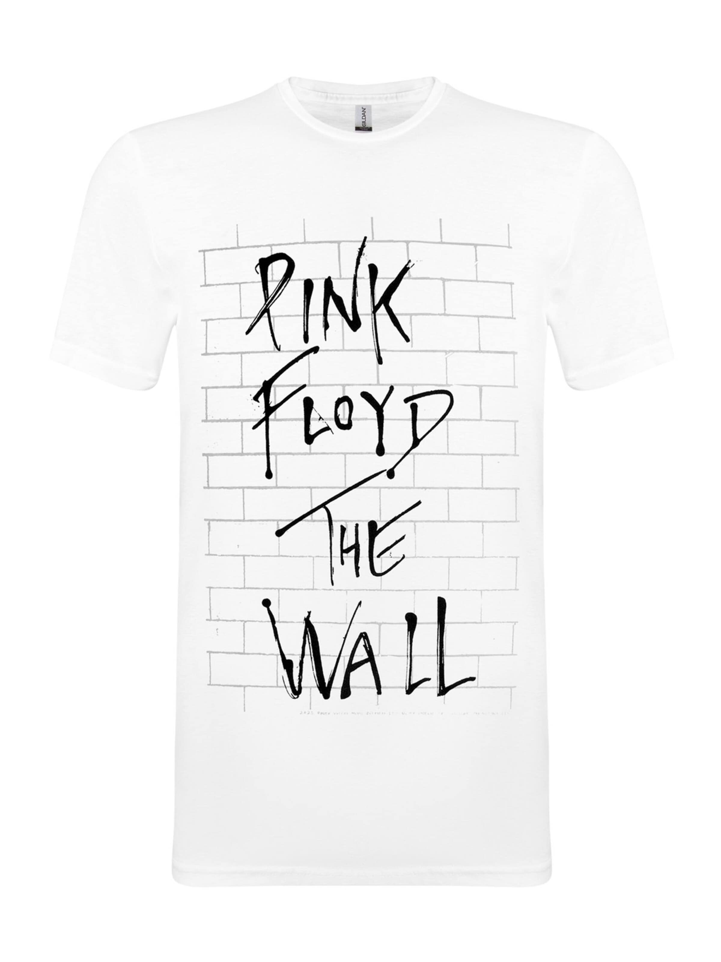 Pink Floyd Shirt 'Pink Floyd- The Wall album  T-Shirt' in White: front