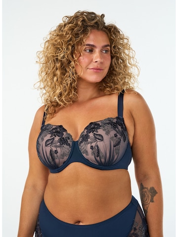 Devoted by Zizzi Bustier BH in Blau: Vorderseite
