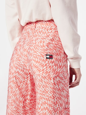 Tommy Jeans Wide Leg Hose 'DAISY' in Pink