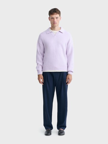 Sweat-shirt Thinking MU en violet : devant