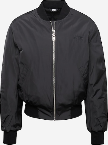 GCDS Between-season jacket in Black: front