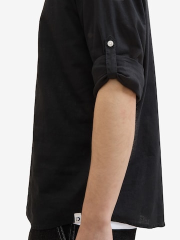 Regular fit Camicia di TOM TAILOR DENIM in nero