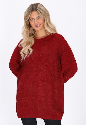 usha FESTIVAL Trui in Rood: voorkant