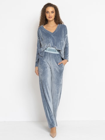 JIORO Top 'ESSENTIALS' in Grey