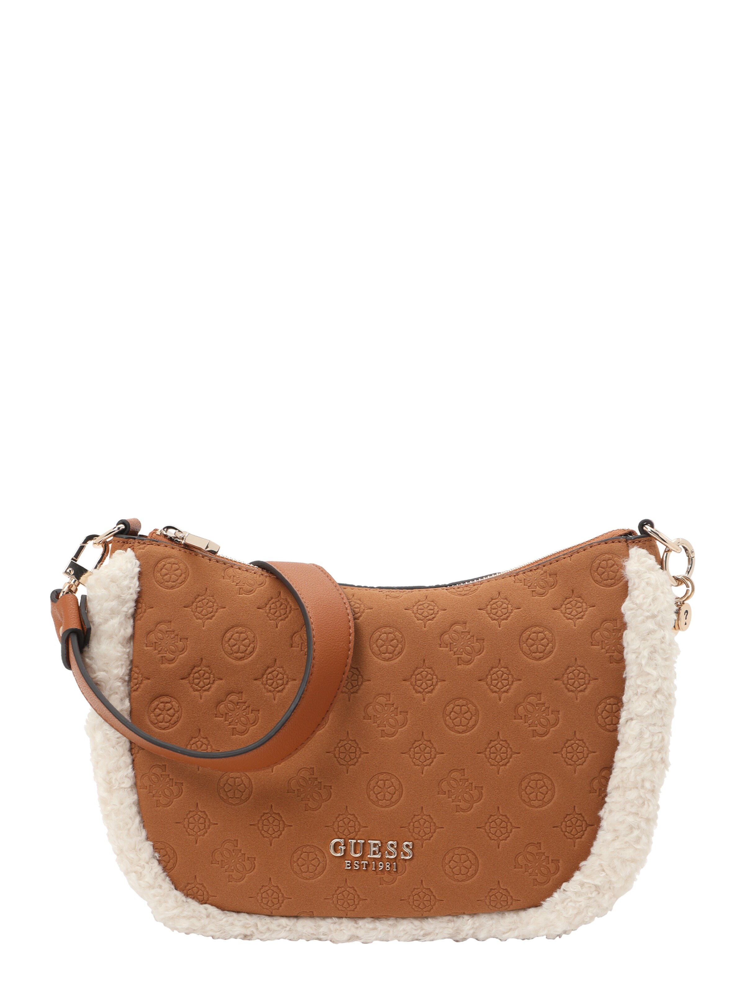 GUESS Schultertasche 'Davika' in Braun: Vorderseite