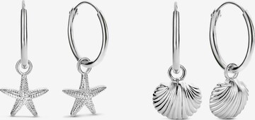 Boucles d'oreilles Selected Jewels en argent : devant