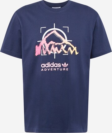 ADIDAS ORIGINALS Тениска 'Adventure Ride' в синьо: отпред