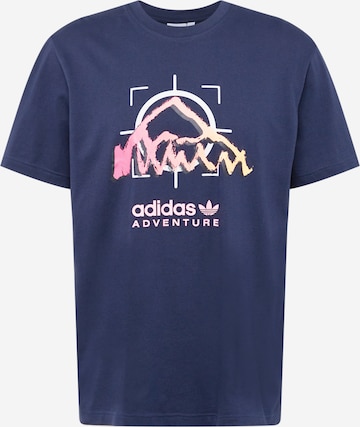 ADIDAS ORIGINALS Μπλουζάκι 'Adventure Ride' σε μπλε: μπροστά