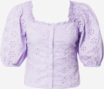 GAP - Blusa 'EYELET' em roxo: frente