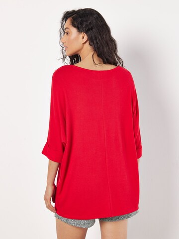 Tunique ' ' Apricot en rouge