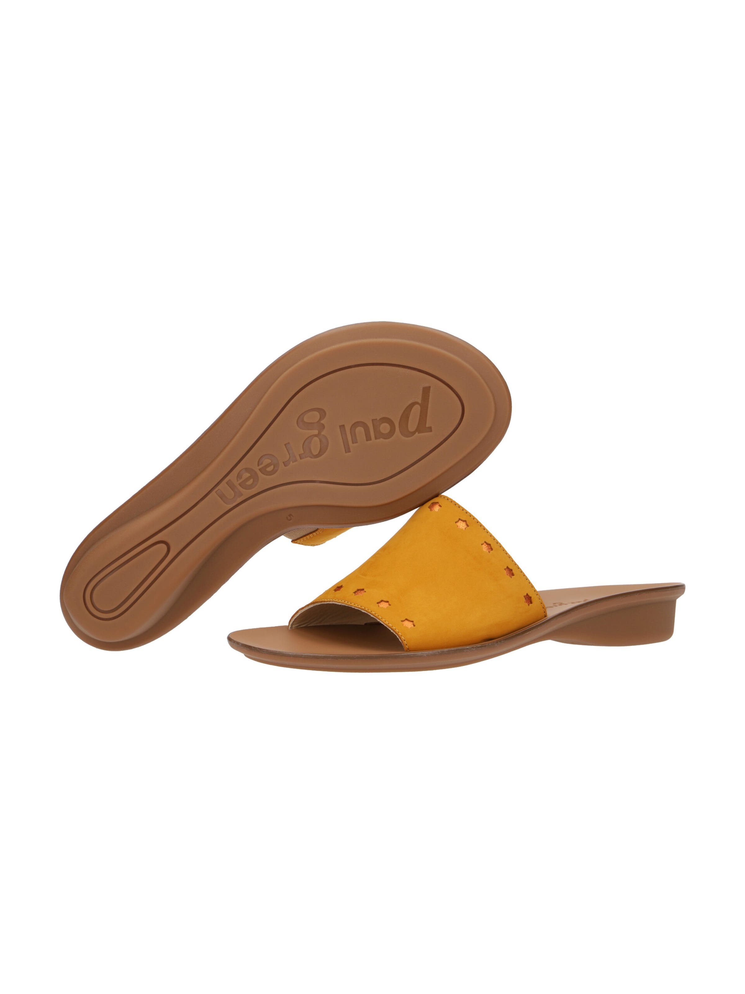 Paul Green Mules in Yellow