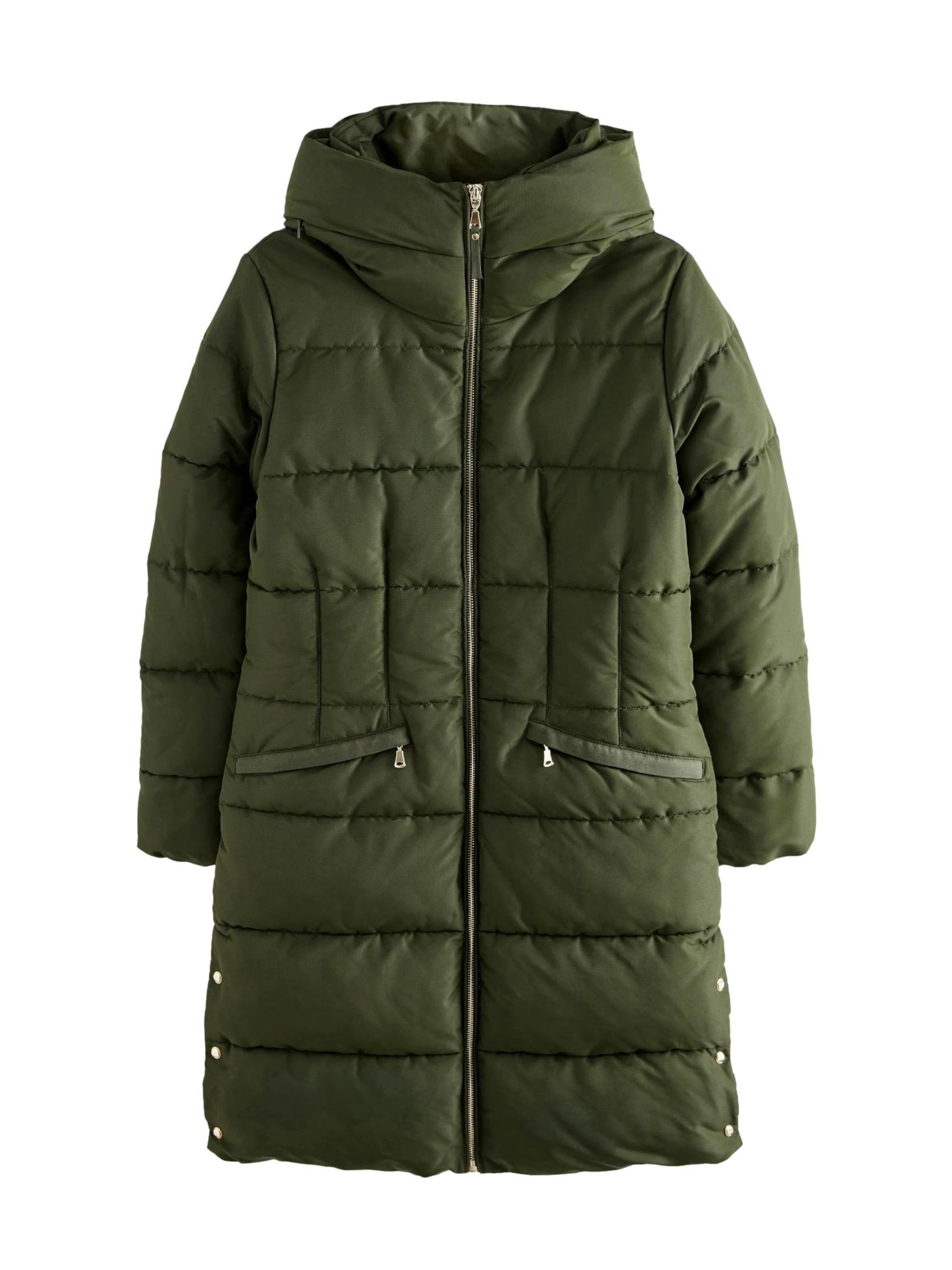 Next Talvemantel, värv roheline: eest vaates