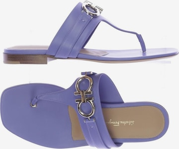 Salvatore Ferragamo Sandals & High-Heeled Sandals in 39 in Blue: front