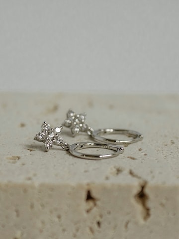 Hey Happiness Earrings 'Floweret' in Silver