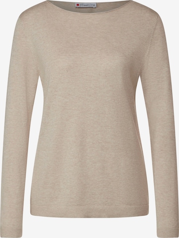 Pull-over STREET ONE en beige : devant