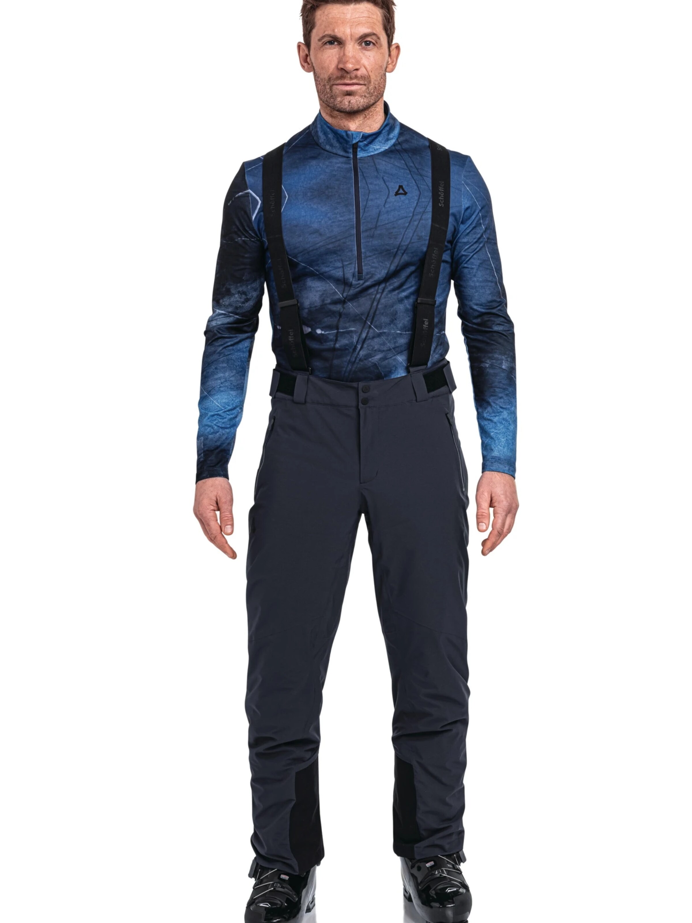 Schöffel Regular Outdoor Pants in Blue: front