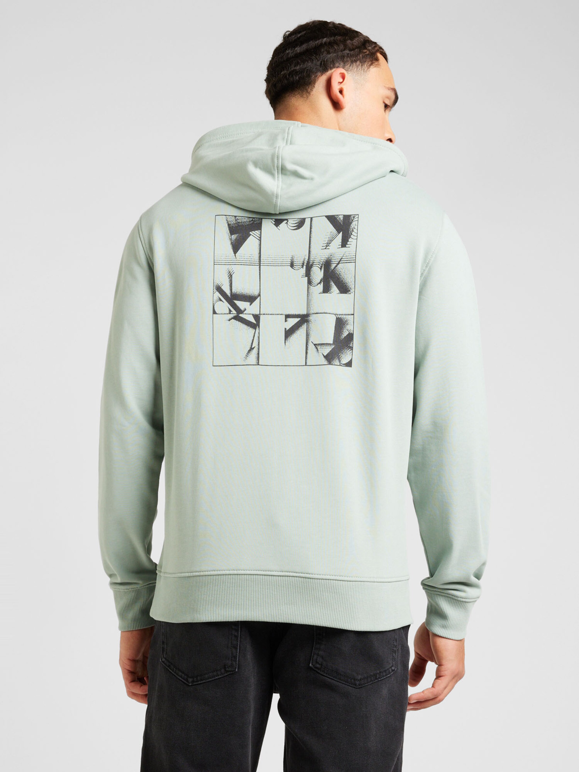 Calvin Klein Jeans Sweatshirt in Mint ABOUT YOU