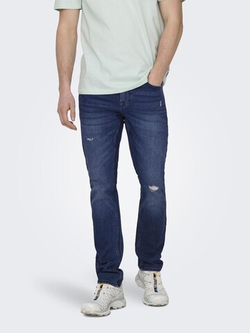 Only & Sons Regular Jeans 'ONSLOOM' in Blue: front