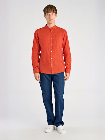 Lindbergh Regular fit Overhemd in Oranje