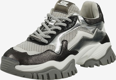 STEVE MADDEN Sneakers laag in de kleur Grijs / Antraciet / Zilver, Productweergave