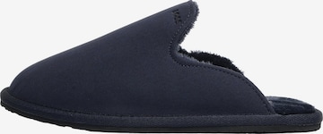 BOSS Huisschoen in Blauw: voorkant