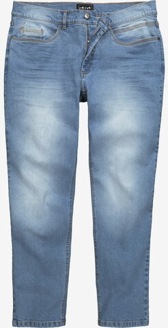 Men Plus Jeans in Blauw: voorkant