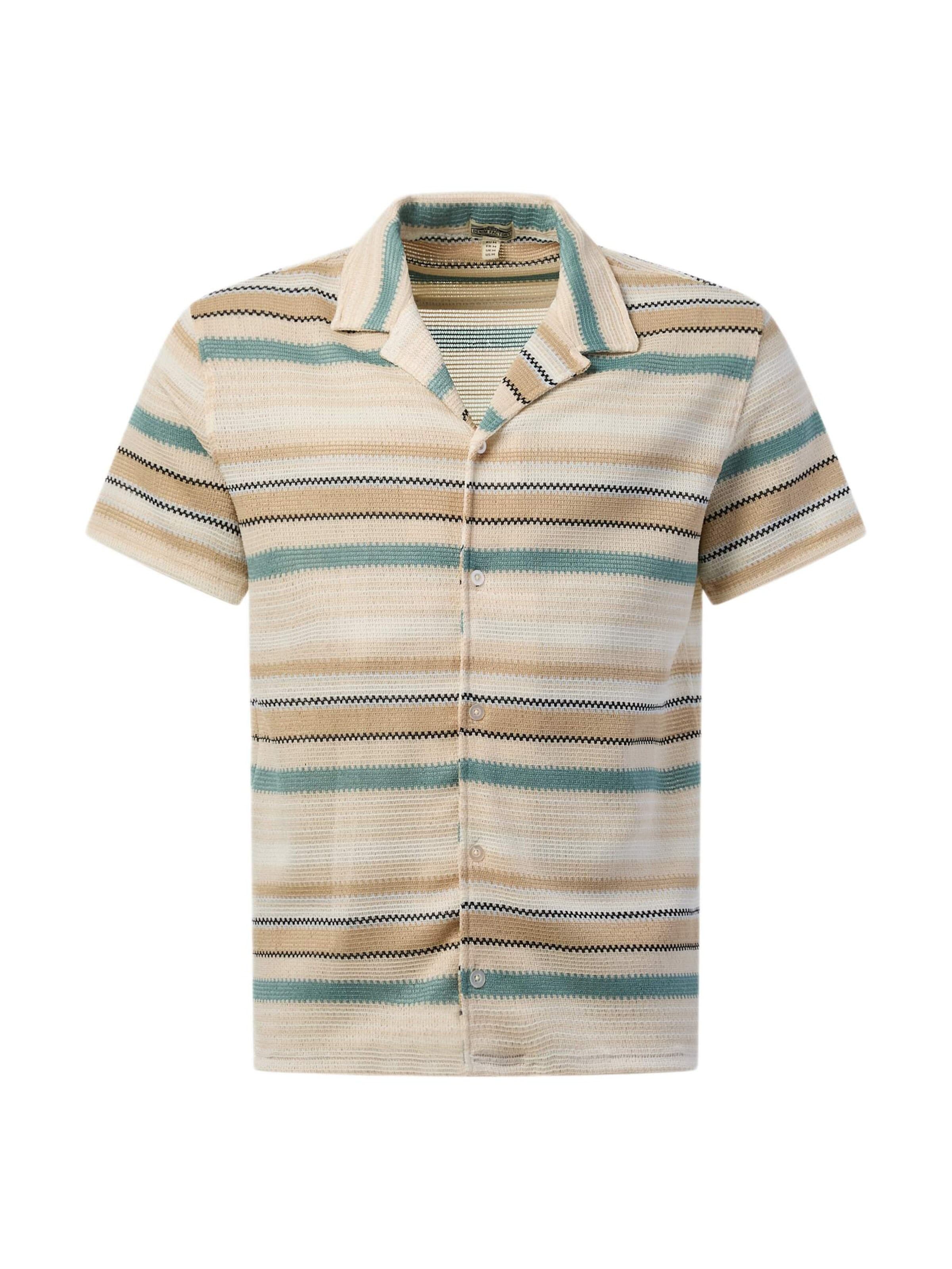 Camicia 'Resort' in XXL Denim Factory di colore beige chiaro, Visualizzazione prodotti