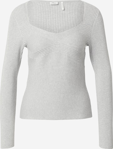 Pull-over s.Oliver BLACK LABEL en gris : devant