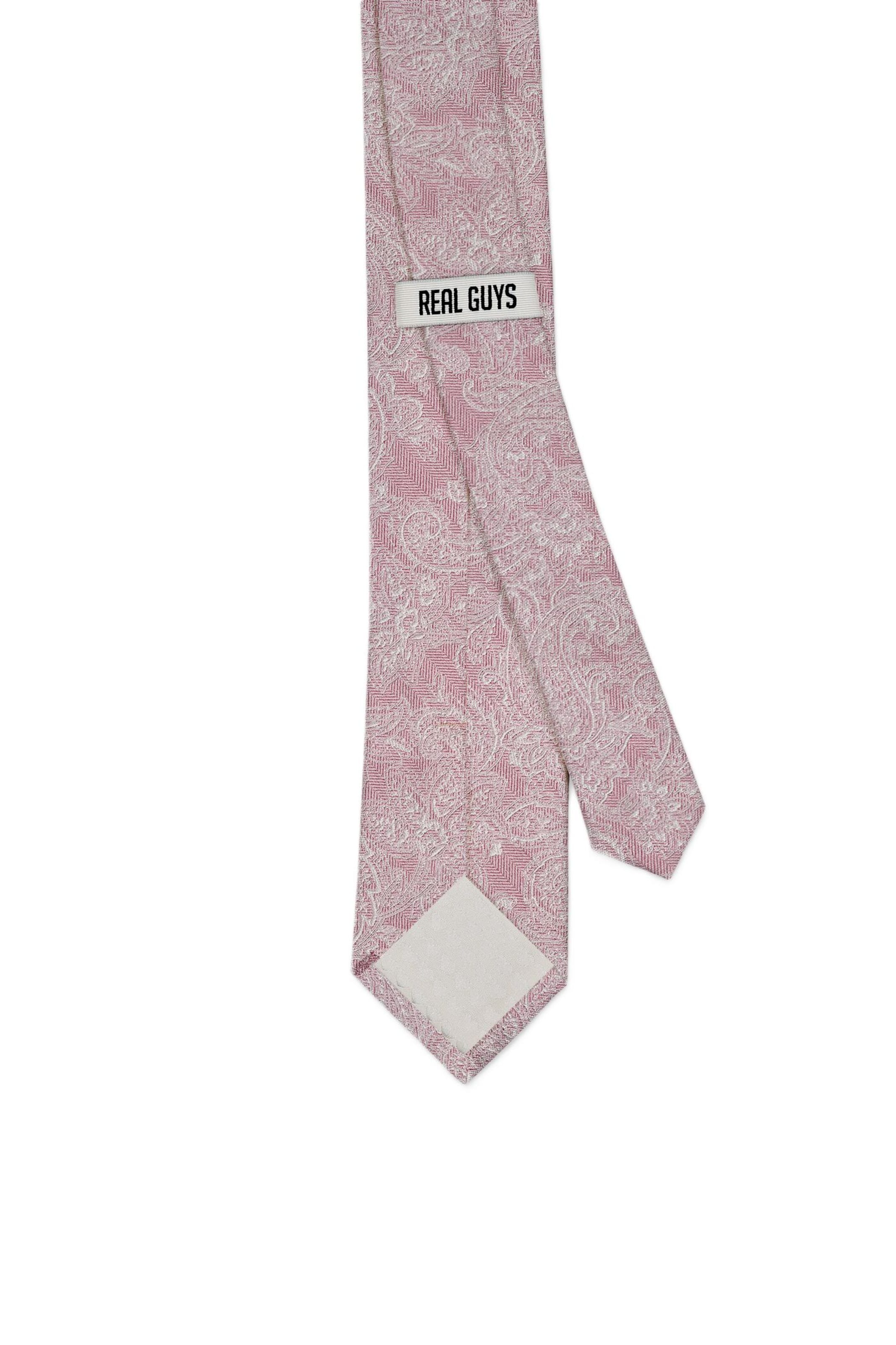 Real Guys Set Krawatte mit passendem  Einstecktuch in Pink