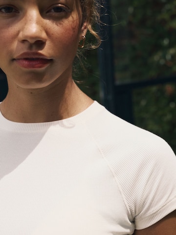 T-shirt self. en beige