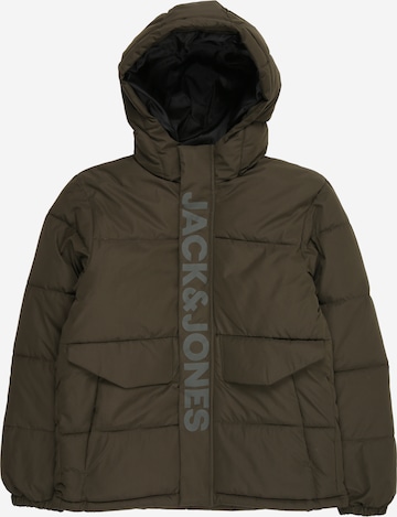 Jack & Jones Junior Jacke 'JCOSPEED' in Grün: Vorderseite