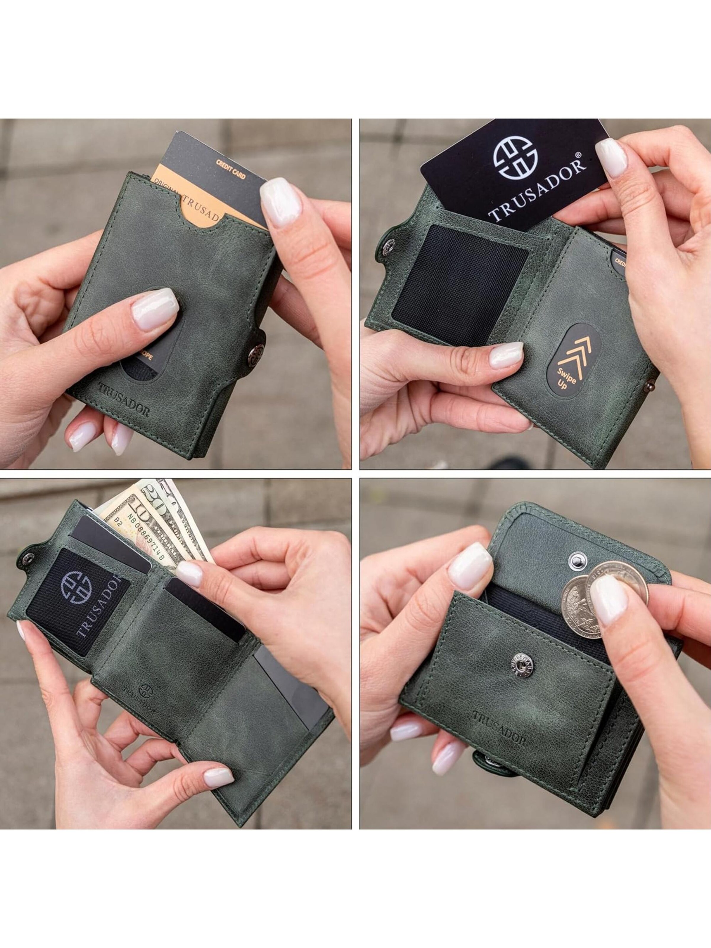 Trusador Wallet 'Valencia' in Green