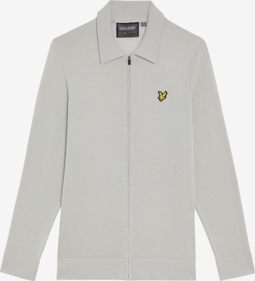 Lyle & Scott Gebreid vest in Grijs: voorkant