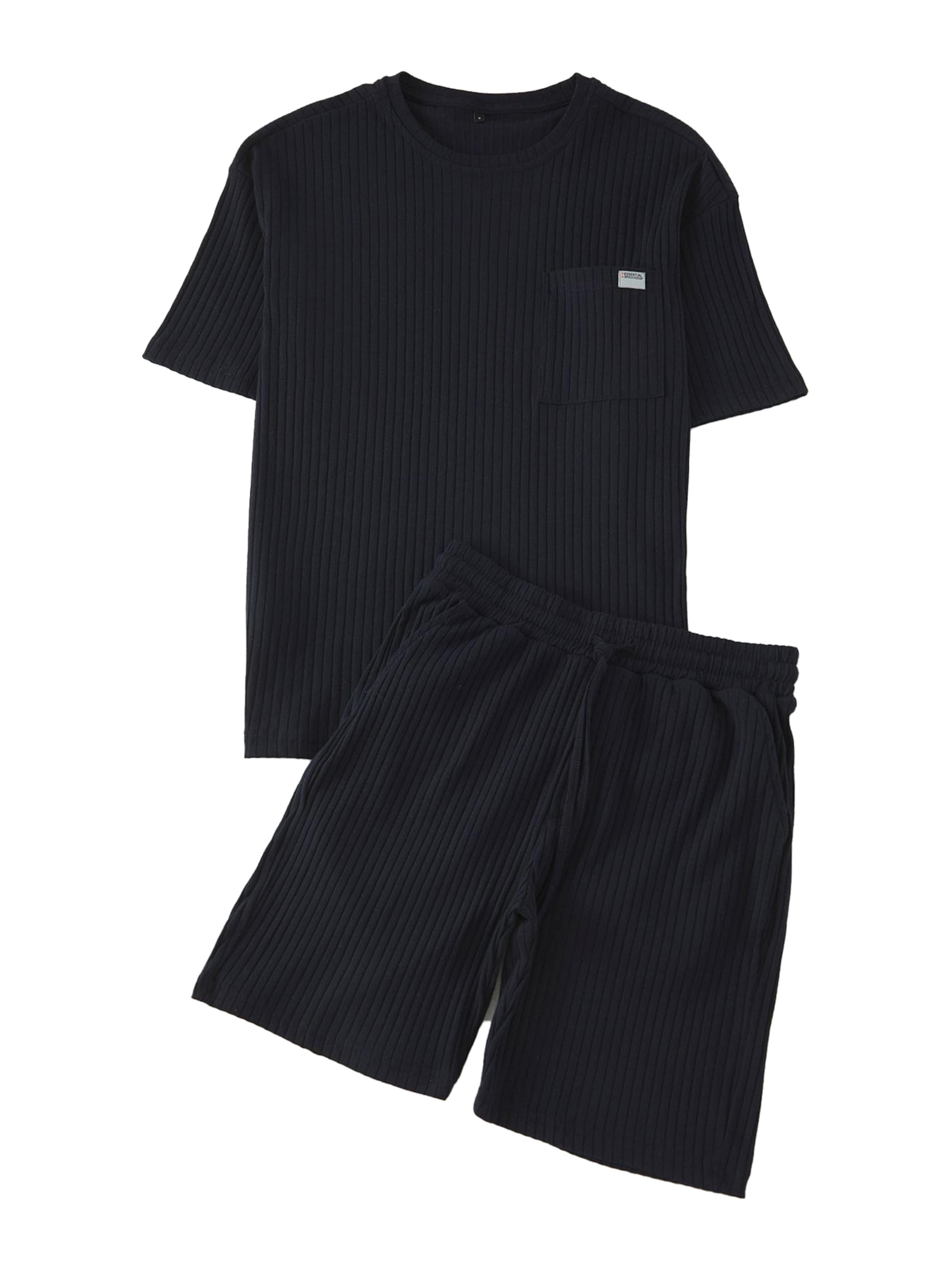 Trendyol Πιτζάμα κοντή σε μπλε: μπροστά