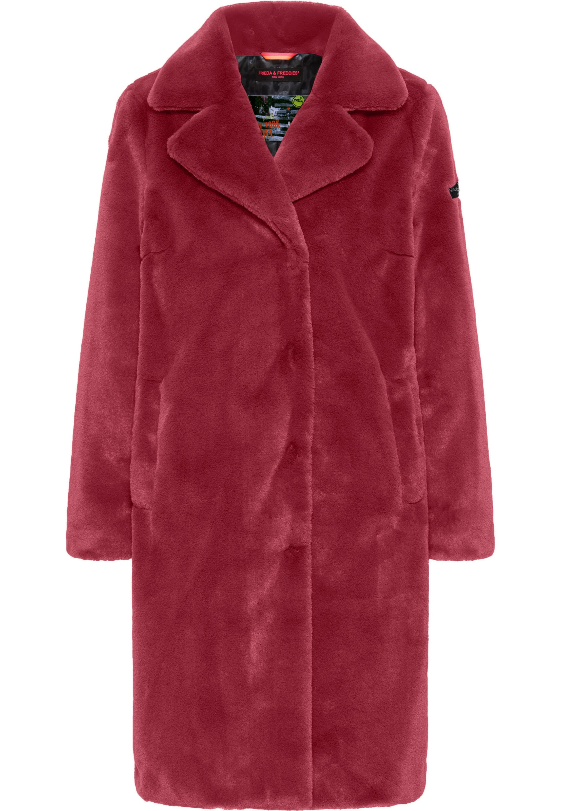 Frieda & Freddies Between-Seasons Coat in Red: front