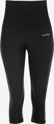 Winshape Slimfit Spodnie sportowe 'HWL202' w kolorze czarny: przód