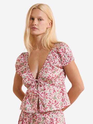 Camicia da notte 'Feuilline' di ETAM in rosa