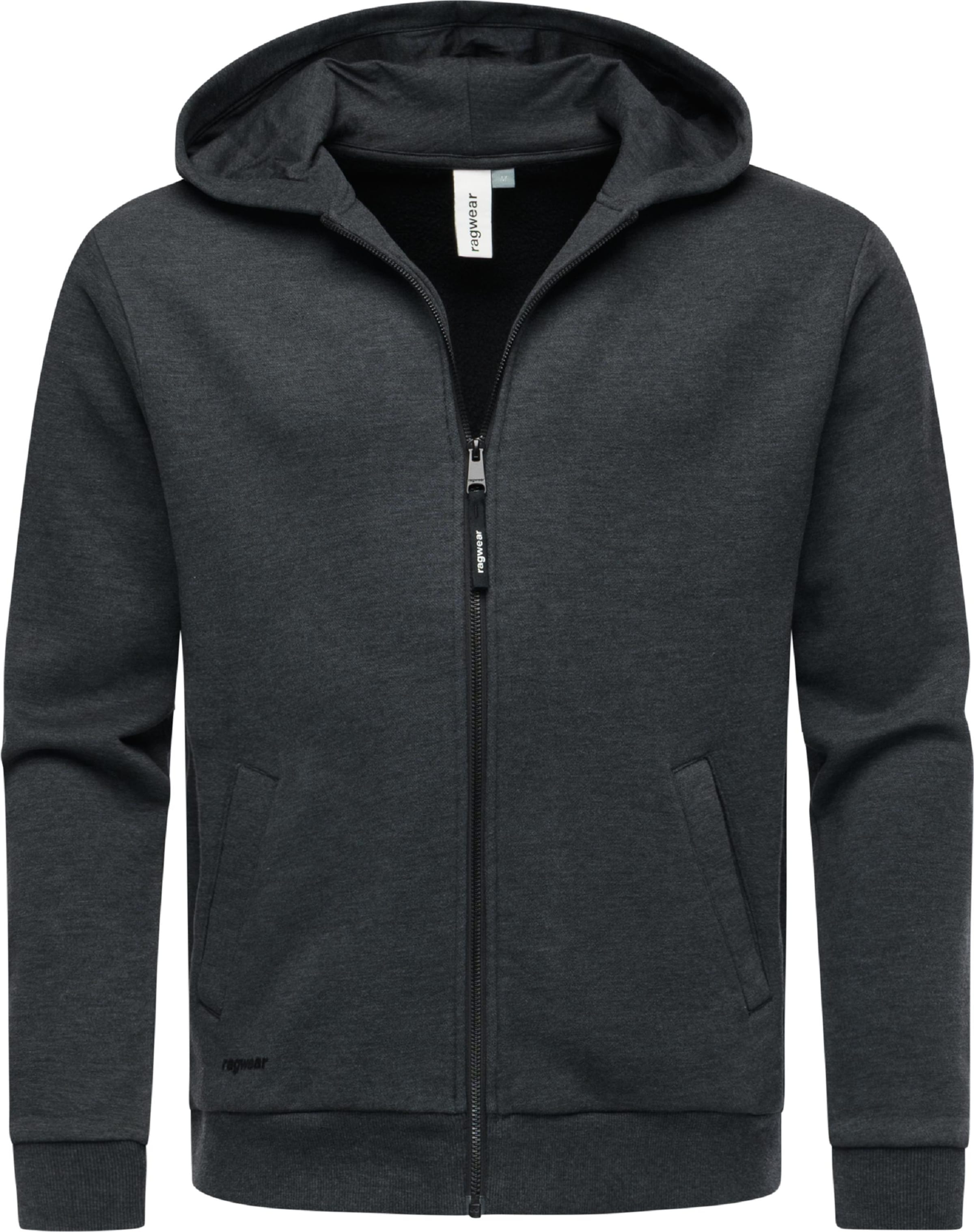 Ragwear Sweat jacket 'Natten' in Grey: front