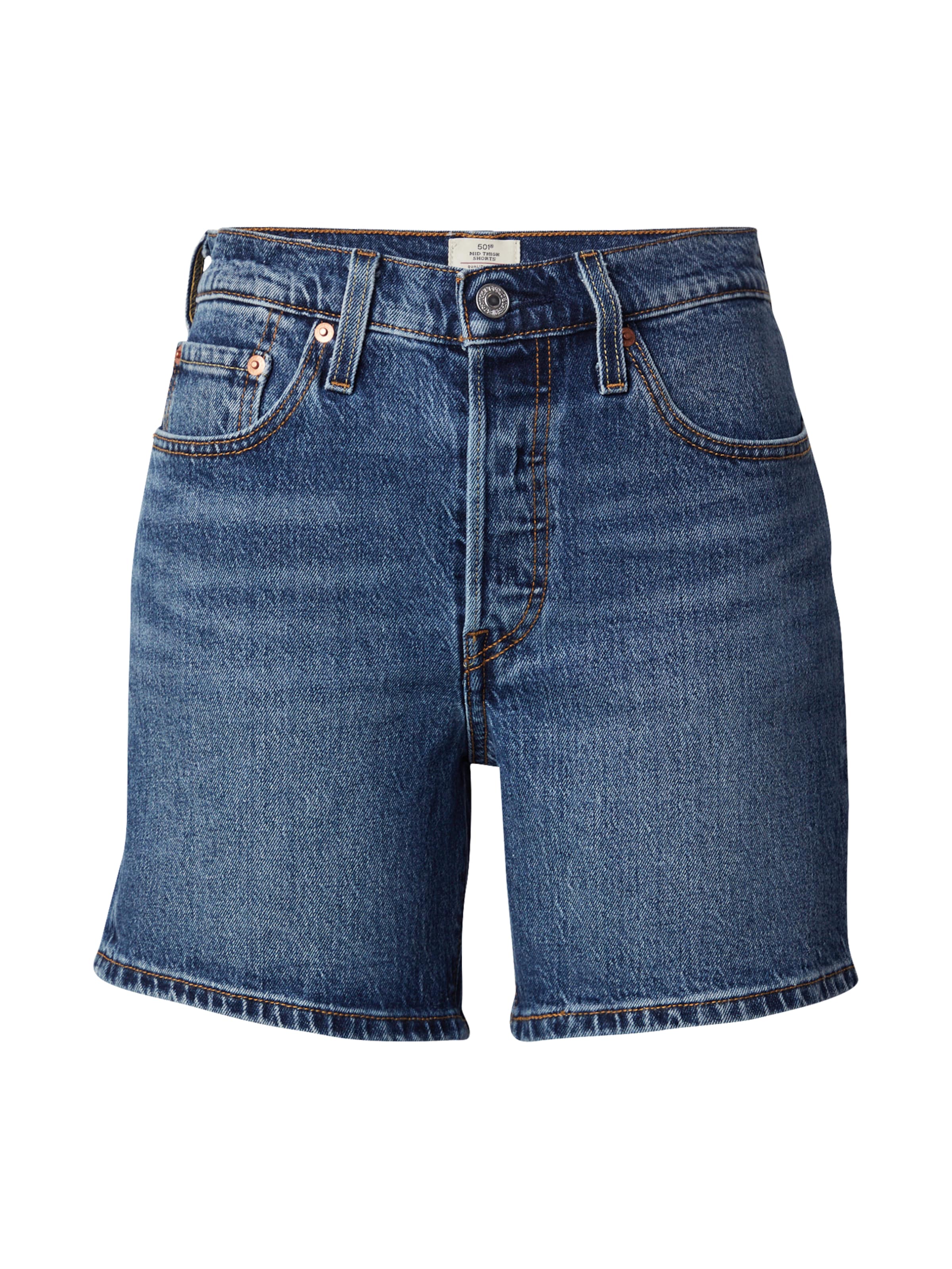 LEVI&#x27;S ® Slimfit Τζιν &#x27;501® Mid Thigh Short&#x27; σε μπλε: μπροστά