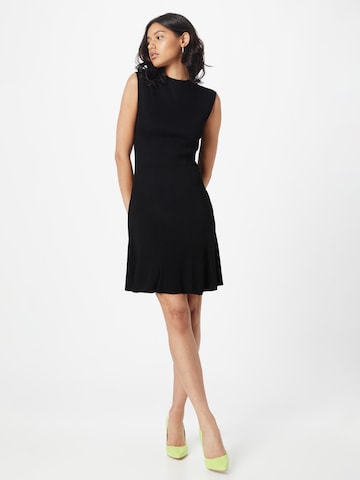 GUESS Úpletové šaty 'AUDREY' – černá: přední strana